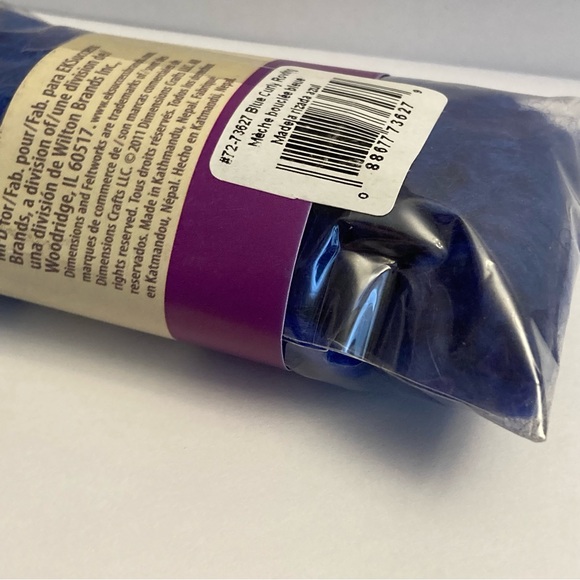 6 Dimensions FeltWorks 100% Wool Blue Curly Roving 0.25oz Needle Felting Crafts - Picture 14 of 16